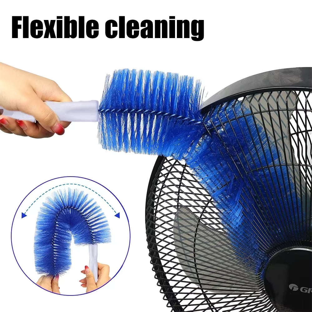 Fan Brush Bendable Microfibre Duster Household Dust Remover Cleanning Brush for Air-Conditioner Furniture Shutter Car Cleaner