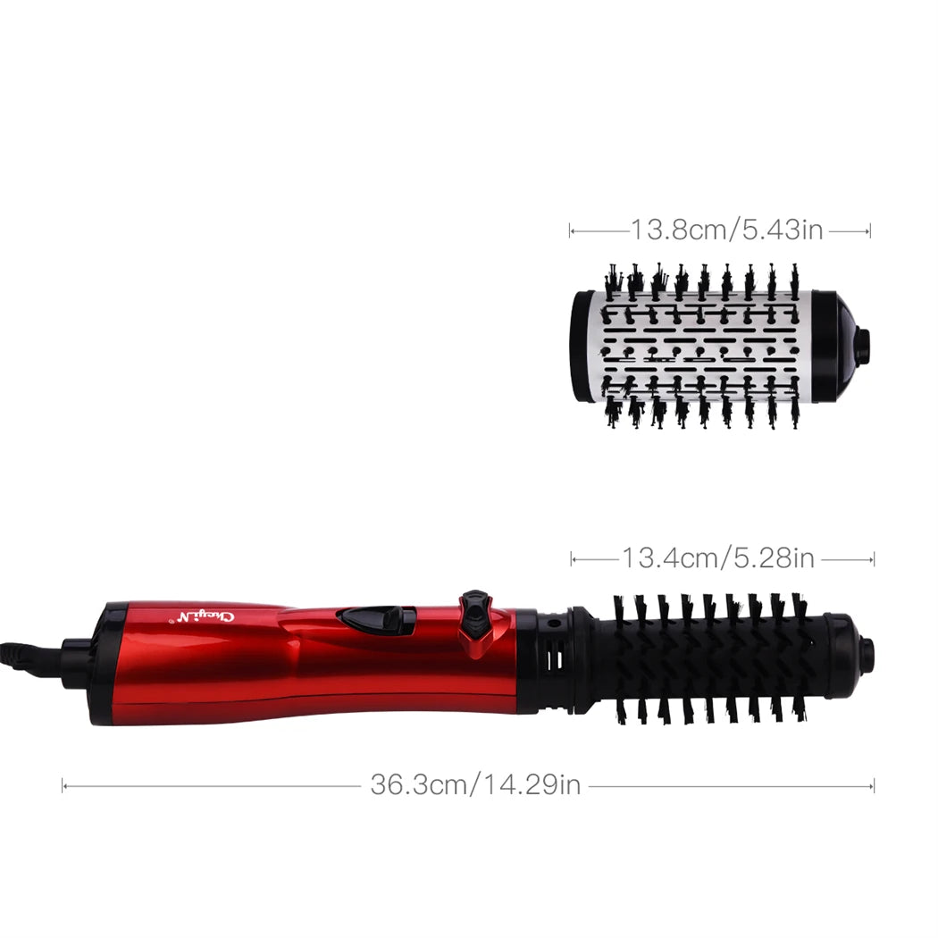 Hair Dryer Brush 2 in 1 Hot Air Spin Brush Curling Straightening Styling Auto-Rotating Ionic round Blow Dryer Volumizer