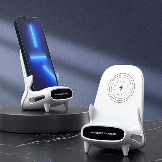 Mini Chair Wireless Fast Charger Multifunctional Phone Holder Charge Dock Station for Huawei Iphone 14 13 Charging Dropshipping